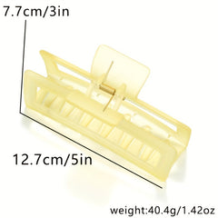 Large Jelly Hair Claw Non-Slip Ponytail Holder Women Girls Hair Accessories