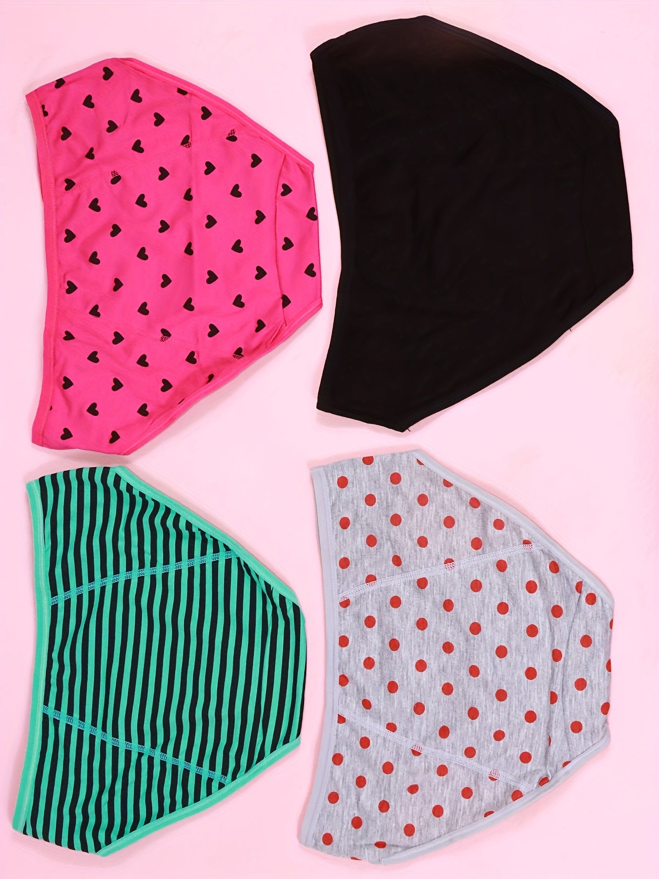 4pcs Girls Triangle Panties Leak-proof Period Panties