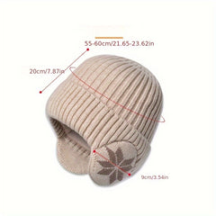 Winter Warm Woolen Hat Thickened Velvet Outdoor Cycling Ear Prot