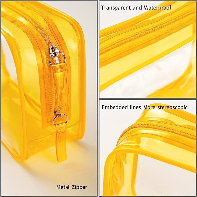 Clear Makeup Bag Zipper Travel Transparent Cosmetic Case Waterproof