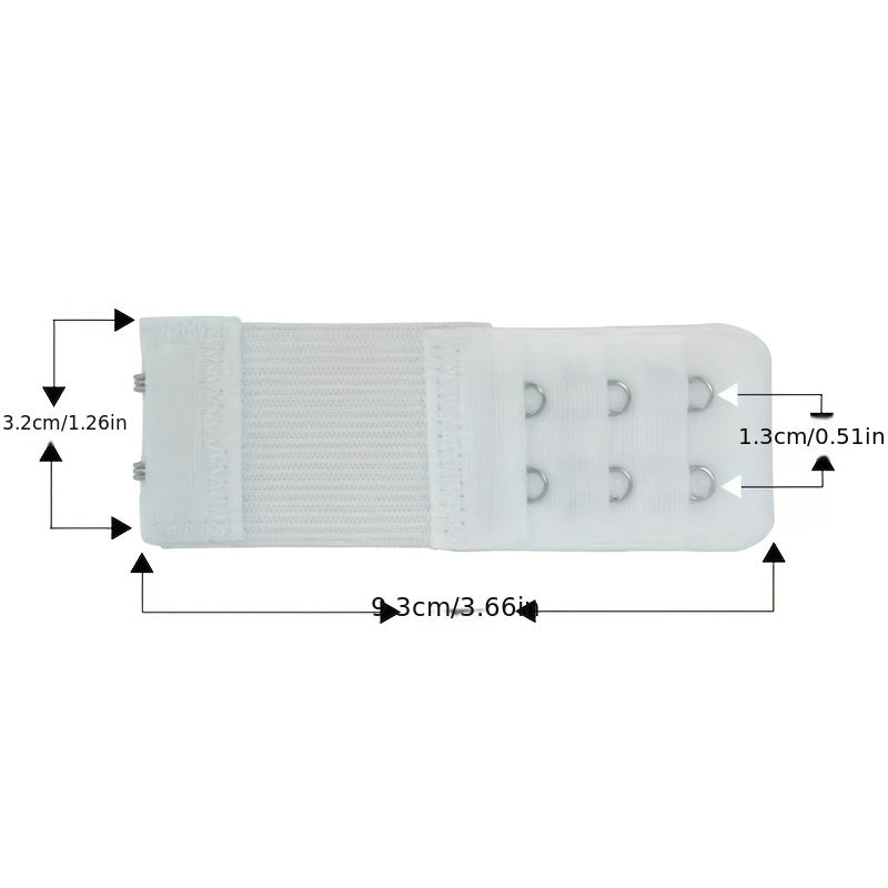 5pcs 2 Hooks Bra Strap Extenders Comfortable Adjustable Bra Band Buckle