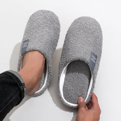 Cozy Fuzzy Lined Indoor Slippers for Men & Women