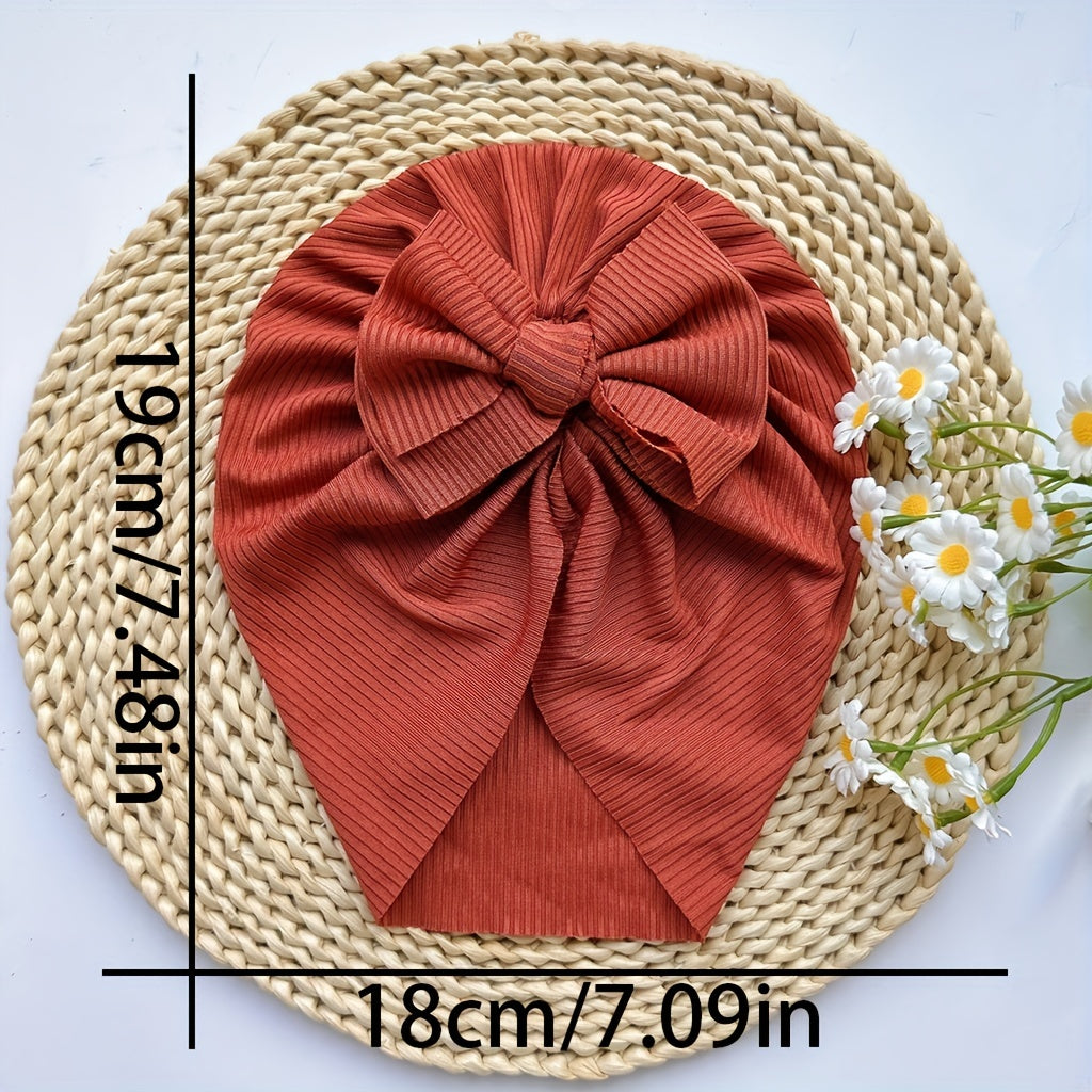 Baby Spring Summer Thin Headband Soft Bow Hat - Infants Newborns