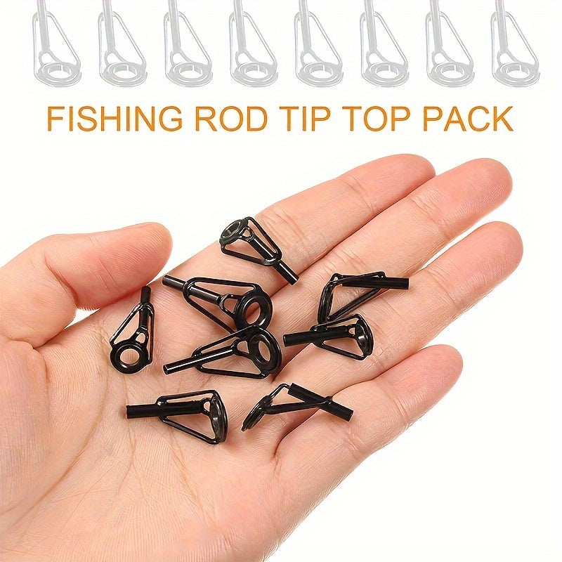 8pcs 80pcs Fishing Guide Set Ceramic Stainless Steel Lure Rod Accessories