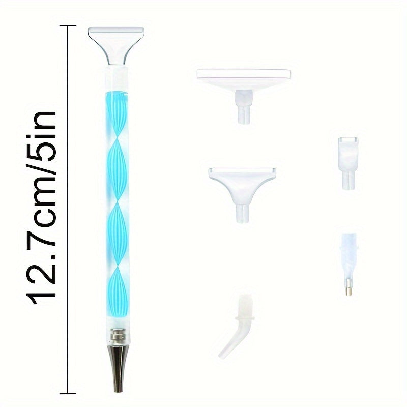 5D Resin Point Drill Pen Set Diamond Painting Embroidery Craft Nail Art Tools