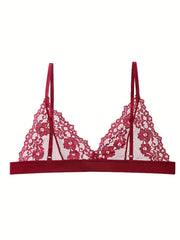 5pcs Full Lace Unlined Bras Semi sheer & Skin friendly Intimates