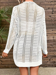 Crochet Long Sleeve Cover Up for Women