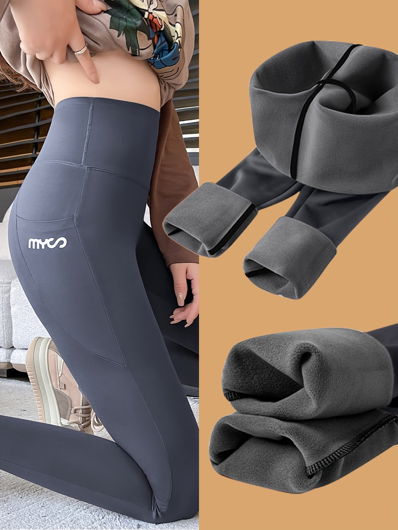 High Waist Leggings With Pocket Workout Yoga Pants