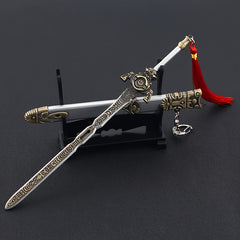Mini Sword Pendant Key Chain with Sheath Toy Pendant for Accessories