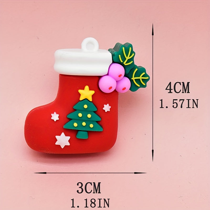 1pc Cartoon 3D Christmas Doll Keychain Pendant For Men Women