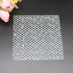 Fish Scale Pattern Stencil for Journal Diary Notebook