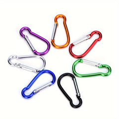 5pcs Aluminum Carabiner D Ring Key Chain Clip Snap Hook Camping Keyring