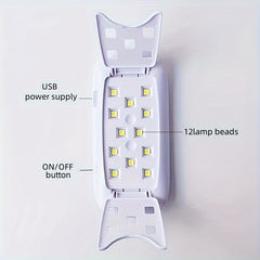 Foldable UV LED Resin Light, 12 Light Source Beads, Fast Curing Machine