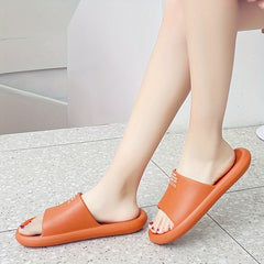 Waterproof Non slip Cloud Slides Slippers Letter Graphic Beach Slides