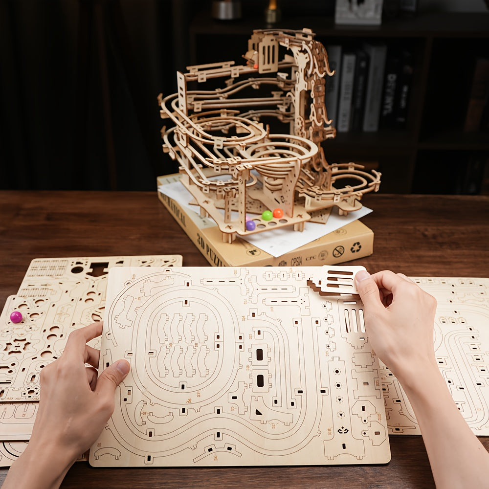 DIY Handcrafted 3D Wooden Puzzle for Adults Mechanical Style Home Decor & Gift
