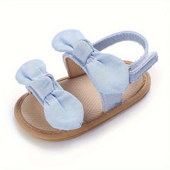 Baby Girls Bowknot Sandals Lightweight Anti Slip