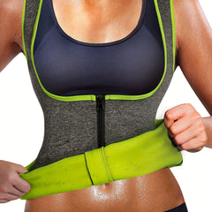 Gray Green Sauna Sweat Vest Women's Activewear
