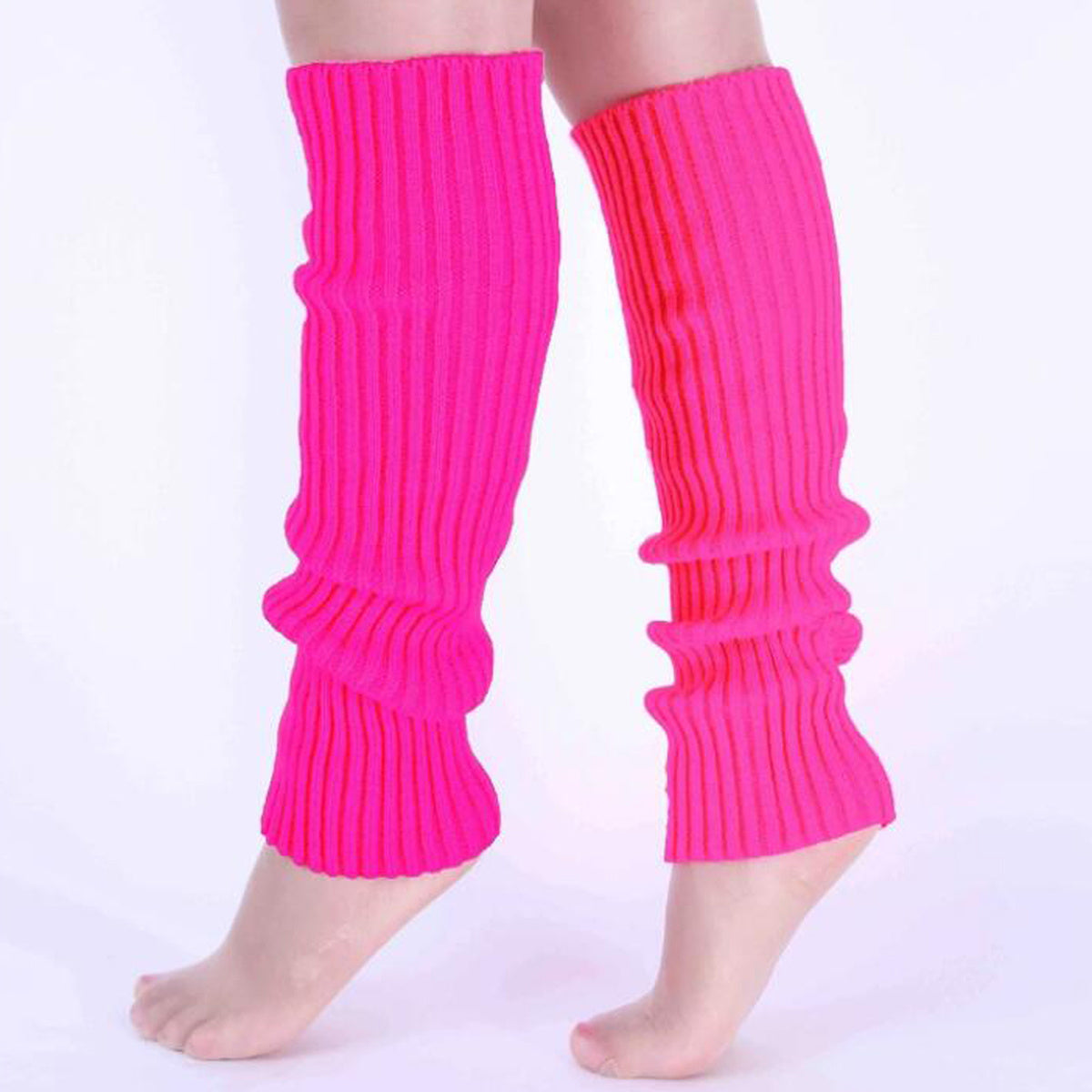 Rib Knit Knee High Leg Warmer Socks Women's Stockings