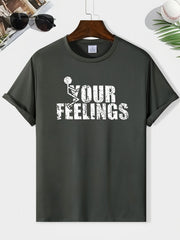 Basketball Print Men's Short Sleeve Sports Top For Training