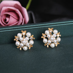 Golden Pearl Flowers Queen's Headwear Bridal Accessories