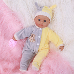 16 Reborn Youngsters Doll Soft Body Lifelike Soothing Item Gift Boys & Girls