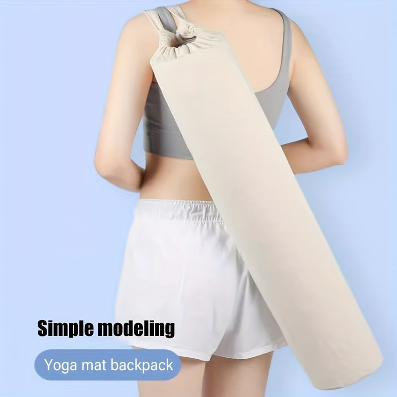 Canvas Yoga Mat Bag With Pockets for Fitness and Yoga