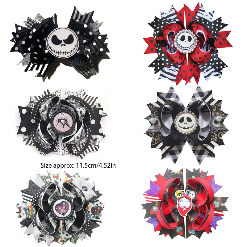 The Nightmare Before Christmas Bow Movie Hairpin Halloween Christmas Gift
