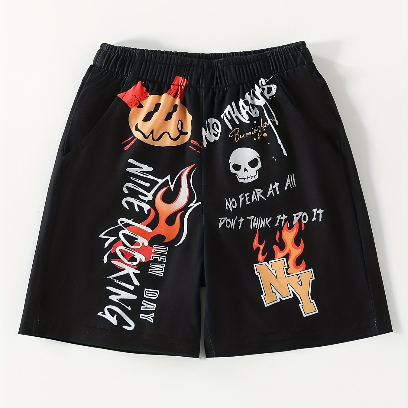 Boys Comfortable Drawstring Shorts for Summer Outdoor