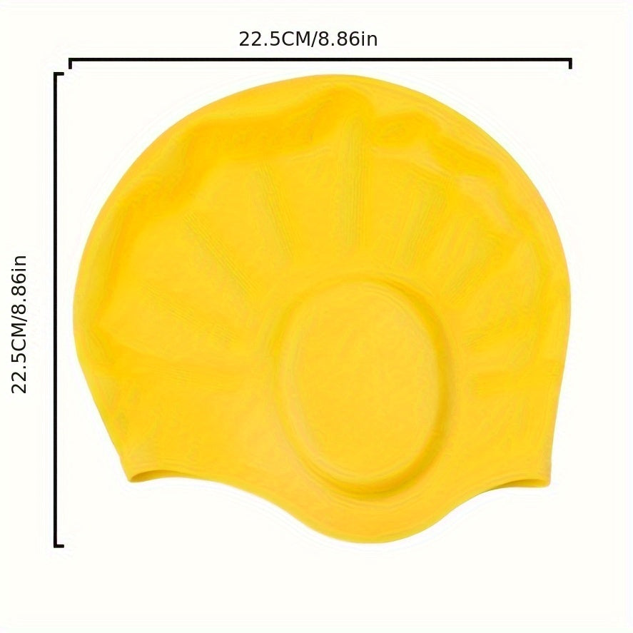 Silicone Ear Protection Swimming Cap for Adults - Non-slip & Waterproof