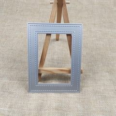 Rectangular Frame Metal Cutting Dies Scrapbooking Silvery Carbon Steel