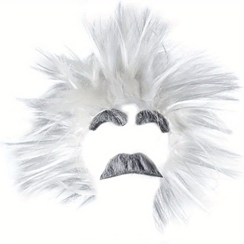 Mad Scientist Costume Wig Physicist Wig Dress Up Mask