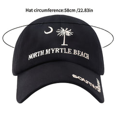 Coconut Tree Embroidery Baseball Cap Lightweight Coton Sports Hats