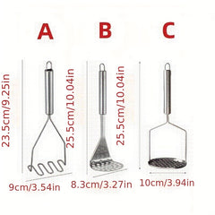 Stainless Steel Potato Masher with Non Slip Handle