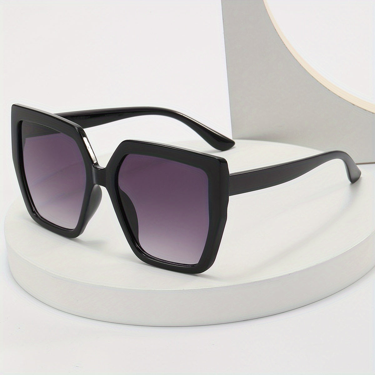 Large Square Frame Sunglasses Gradient Lens Glasses UV400