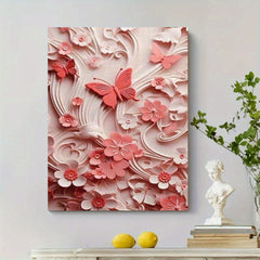 3D Relief Butterfly & Flower Sea Puzzle Romantic Healing Collage