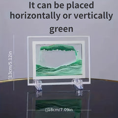 Square 3D Sand Painting Office Gift