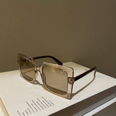 Men's Large Frame Square Anti Light Glasses