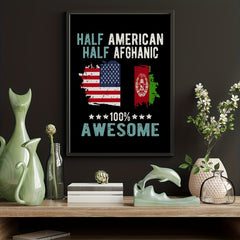 American Immigrant Culture Poster Map Modern Wall Art Home Decor