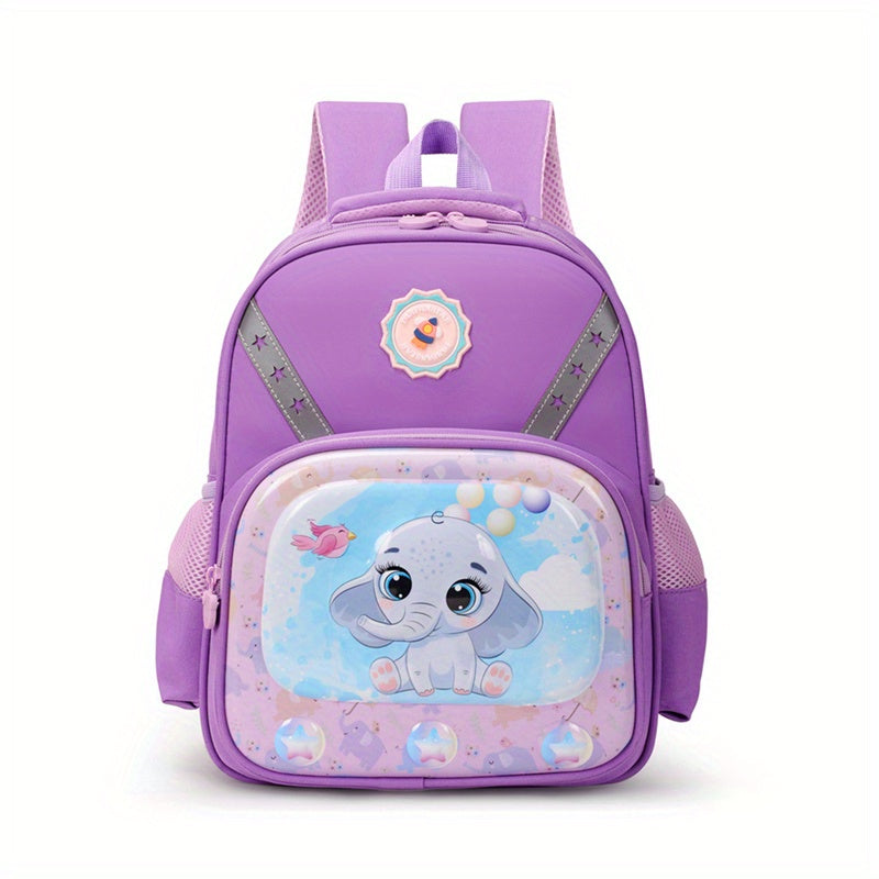 Kids Cartoon Unicorn Elephant Backpack Waterproof School Bag