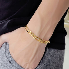 Men's Golden Link Bracelet