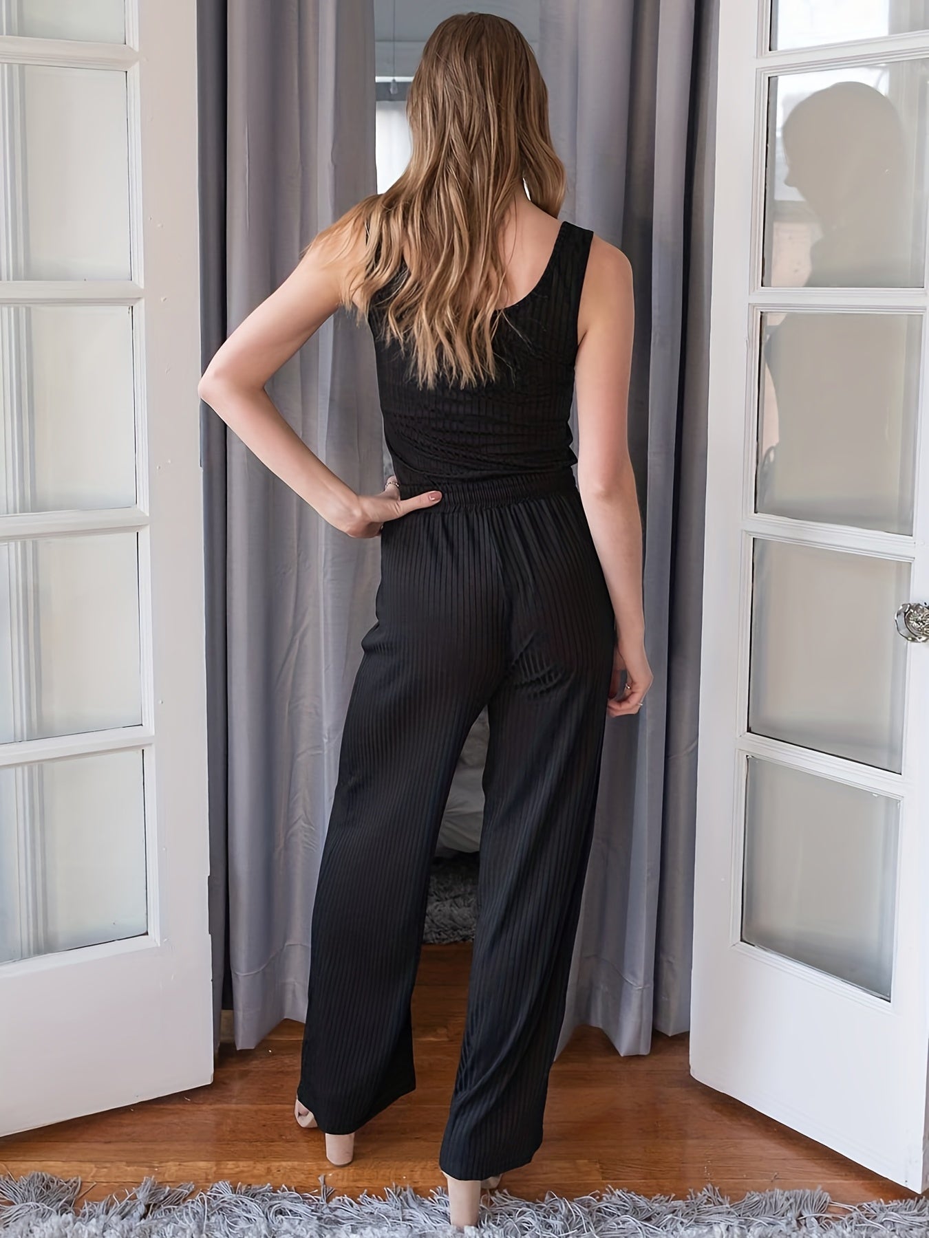 Ribbed Tank Top & Pant Set