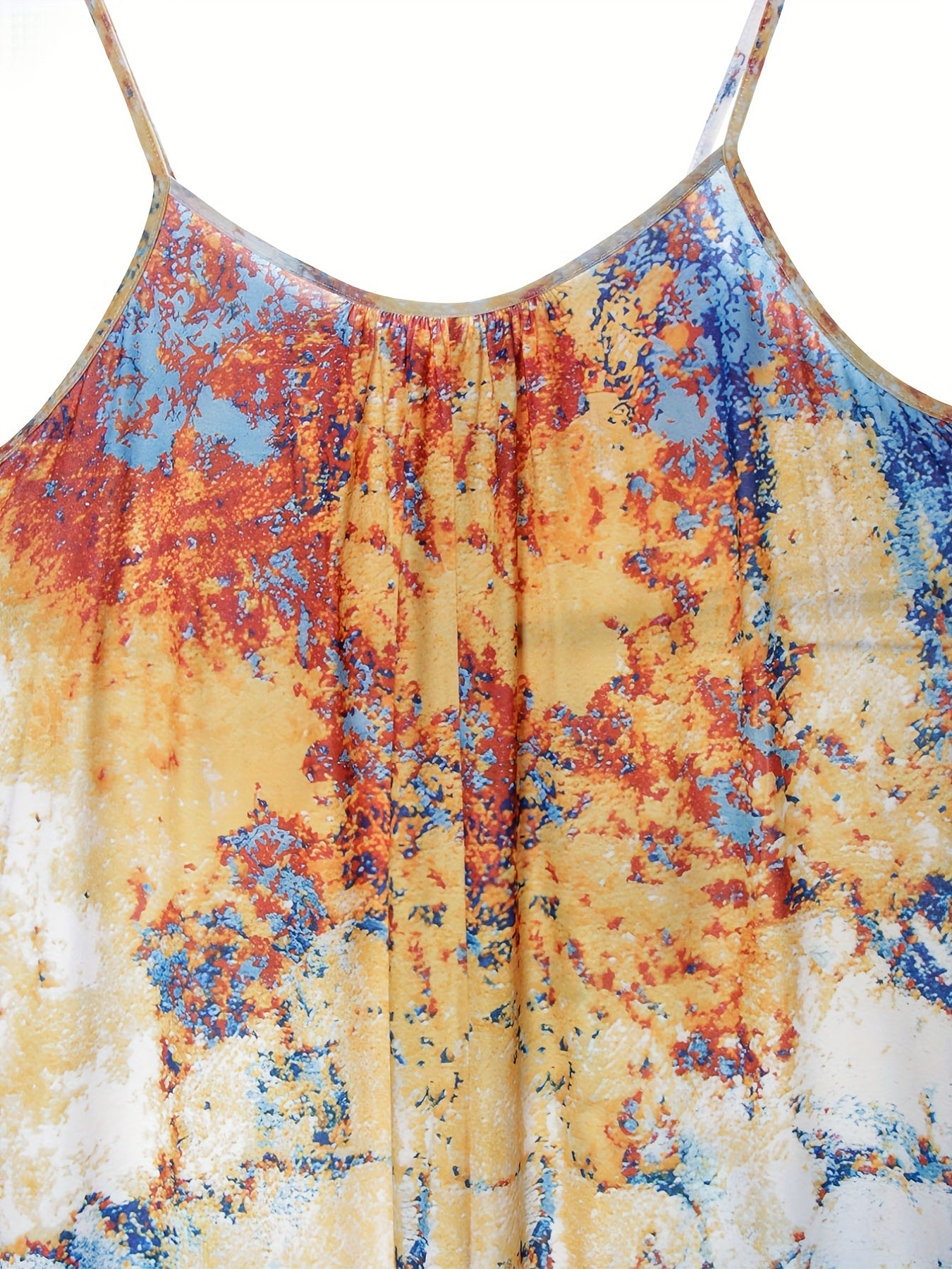 Boho Tie Dye Wide Leg Jumpsuit