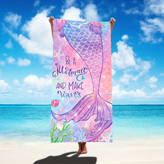 Mermaid Beach Towel 70.8 x 35.4