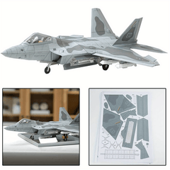 1:33 Scale F-22 Fighter Paper Craft Building Set