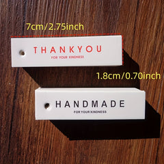 50pcs Thank You Letter Card Gift Tag Message Card Birthday Party Gift