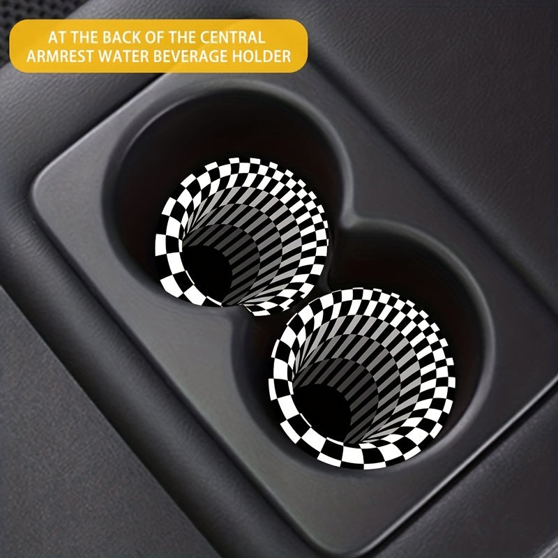 Waterproof Car Interior Coaster Anti-slip Decorative Set