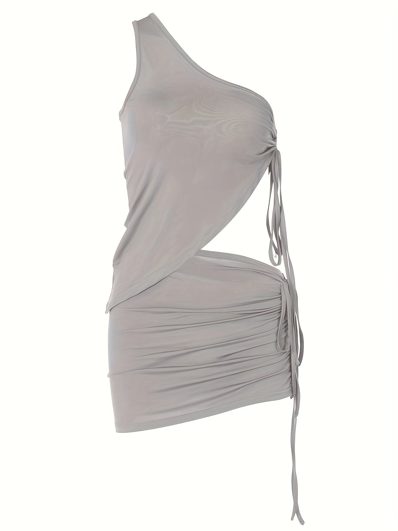 Sexy Drawstring 2-Piece Set Sleeveless Top & Ruched Skirt