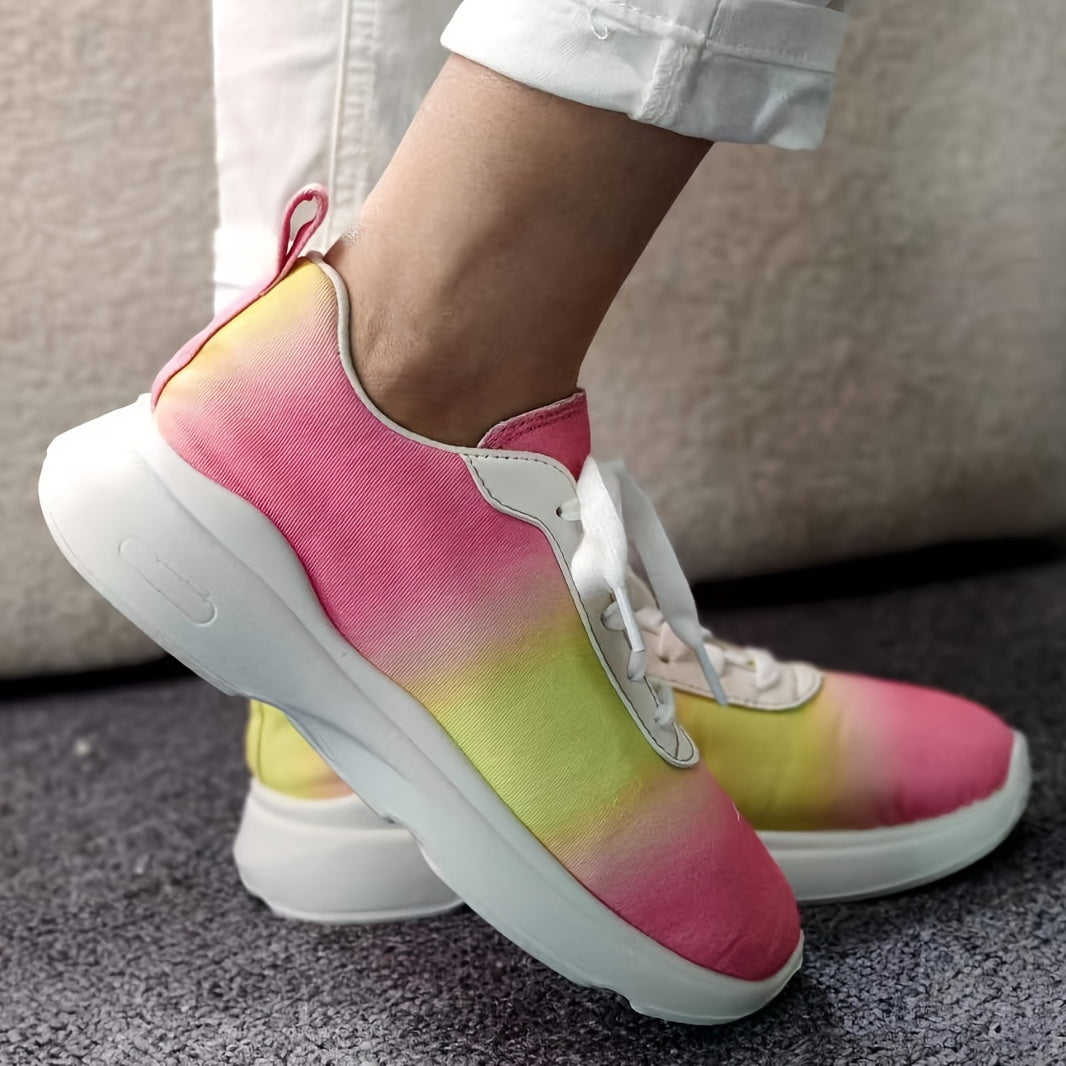 Women's Anti Slip Flat Casual Running Shoes Lightweight Outdoor Sneakers