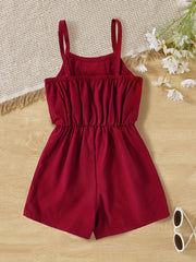 Girls Ruffled Off Shoulder Cami Jumpsuit Summer Clothing
