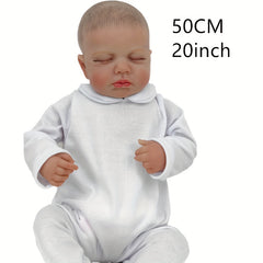 20 inch Reborn Baby Doll Hand-painted Soft Vinyl Toy Dolls